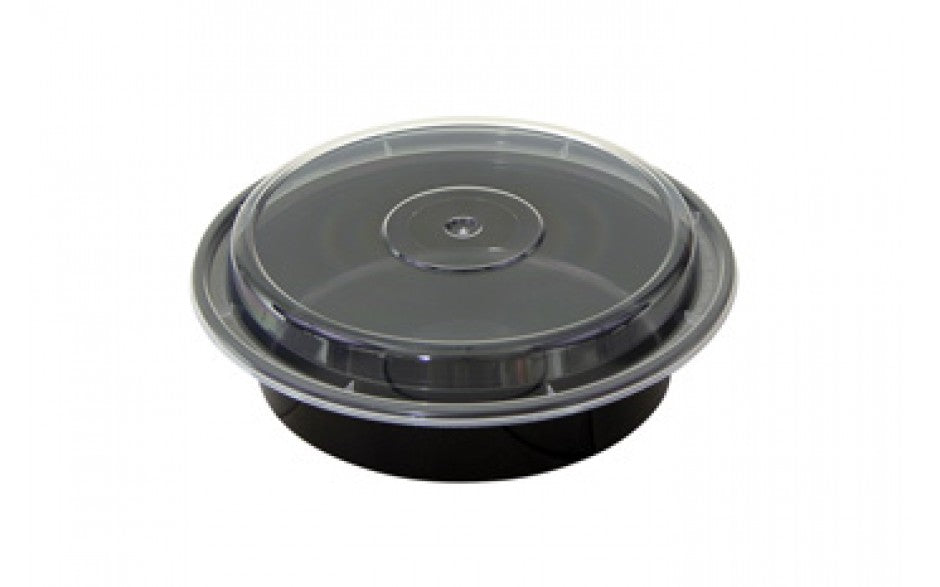 Microwaable BM32 - Black Microwavable Container 32oz 150-Pack – Lexipak